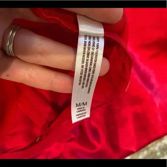 GILLIGAN & OMALLEY RED BLACK LINGERIE M - Picture 4 of 4